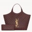 Saint Laurent Icare Maxi Shopping Bag in Bordeaux Quilted Lambskin