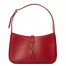 Saint Laurent Le 5 À 7 Hobo Bag in Red Smooth Leather