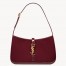 Saint Laurent Le 5 À 7 Hobo Bag in Bordeaux Patent Calfskin