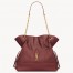 Saint Laurent Jamie 4.3 Large Pochon in Bordeaux Lambskin
