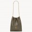 Saint Laurent Jamie 4.3 Pochon Bag in Khaki Green Lambskin
