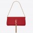 Saint Laurent Kate 99 Shoulder Bag In Red Lambskin