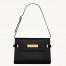 Saint Laurent Manhattan Small Shoulder Bag in Black Crocodile Embossed Calfskin