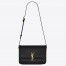 Saint Laurent Solferino Medium Bag In Black Calfskin